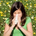 allergies from child open field girl sneezing