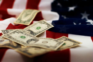 money-on-US-flag