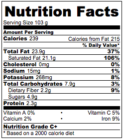 Vegan probiotic yogurt nutrition facts.