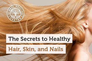 A woman with healthy hair. Diet and lifestyle play a big role in how hair, skin, and nails look and feel.