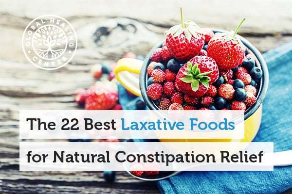 Foods like bananas and berries are great laxative foods for natural constipation relief.