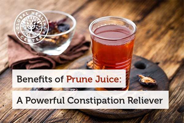 Constipation relief is one of many benefits of prune juice.