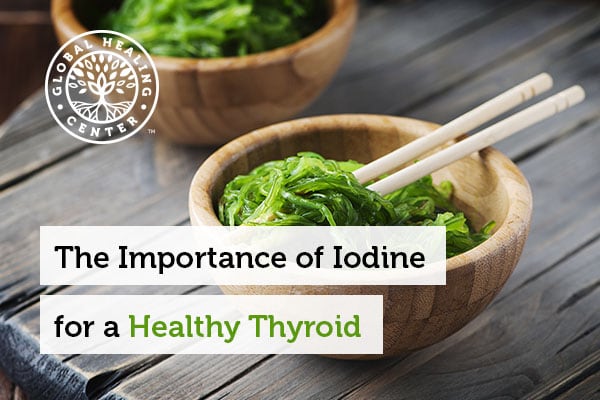 Seaweed salad is loaded with iodine which is beneficial for thyroid health.