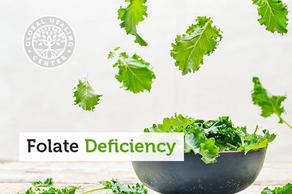 Kale can help with folate deficiency.