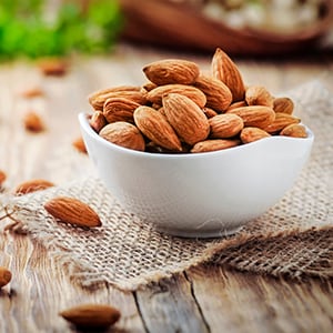 Calcium and magnesium can be found in various nuts.