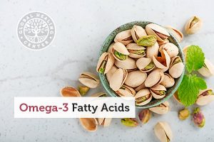 A bowl of pistachios. Pistachios are a great source of omega-3 fatty acids.