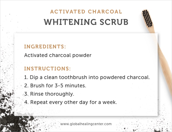 Use activated charcoal for an easy whitening scrub.